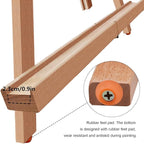 Miratuso Art Easel A-Frame Painting Easel, Wood Display Stand Holding Canvas Up - Image 4