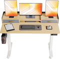 Claiks Standing Desk with Drawers, Stand Up Electric Standing Desk Adjustable by CLAIKS