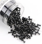 Yalis Black Push Pins 600 Count, Standard Dark Thumb Tacks - Image 2