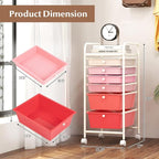RELAX4LIFE 6-Drawer Rolling Storage Cart - Image 3