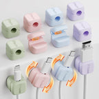 Yocice 12Pack Rotatable Cord Organizer, Spring Cable Clips Desk Cable by Yocice