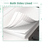 Legal Pads 5 x 8 Inch Notepad, 8 Pack Note Pads College Ruled Perforated Memo - Image 3
