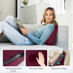 AHUAWA Back Support Pillow for Recliner Chair, Memory Foam Couch Back Cushions - Image 6