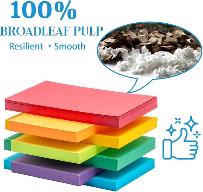 Index Cards 301-Count 3x5 Inch, 178GSM Heavyweight Set of 7 Colors Paper - Image 4