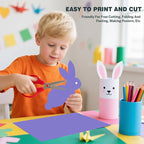 Cardstock 8.5 X 11, 40 Sheets, Dark purple Card Stock, 75lb/ 200gsm Copy Paper - Image 5