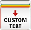 Custom Arrow and Directional Sign by My Sign Center by MySignCenter