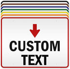 Custom Arrow and Directional Sign by My Sign Center by MySignCenter