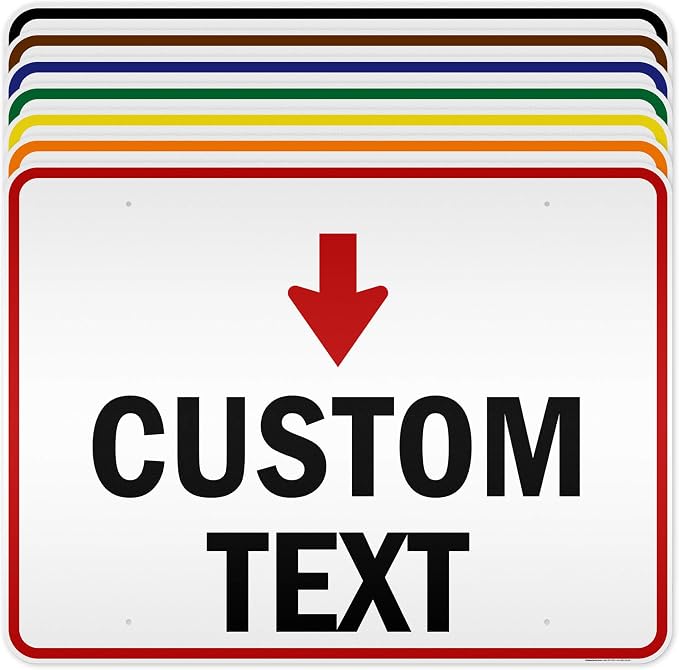 Custom Arrow and Directional Sign by My Sign Center by MySignCenter