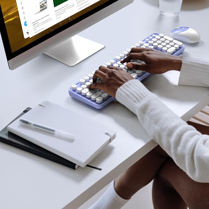 MOFII Wireless Keyboard and Mouse Combo, Computer Full Size 2.4G Plug and Play - Image 6