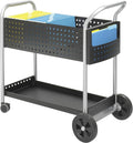 Safco Scoot Legal SizeMail Cart 5239BL Black, Swivel Wheels by SafcoProducts