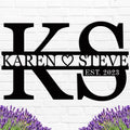 Personalized Metal Letters Sign, Anniversary Wedding Gifts Letters by ENFODREAM