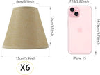 TAaMTYH small lamp shade chandelier shades set of 6，Fabric Lampshade - Image 2