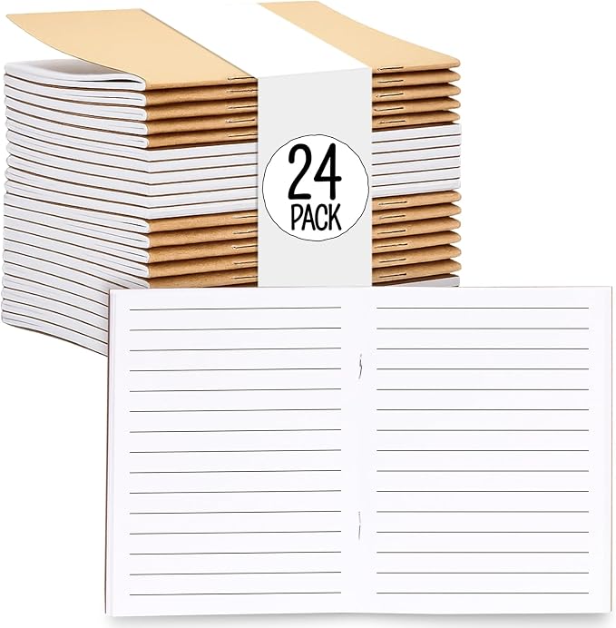 Paper Junkie Notebooks Bulk, 48 Lined Pages, 4 x 6 in Mini Journals by PaperJunkie
