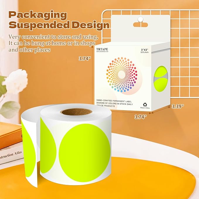 3 Inch Round Color Coding Labels - Image 3