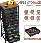 SYKIARIOL Rolling Cart with Drawers, 12 Drawer Rolling Cart, Rolling storage - Image 4