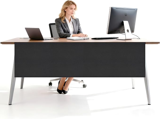 EcoBrisa Under Desk Privacy Panel Self-Adhesive Modesty Panel Stand Up Desk by EcoBrisa
