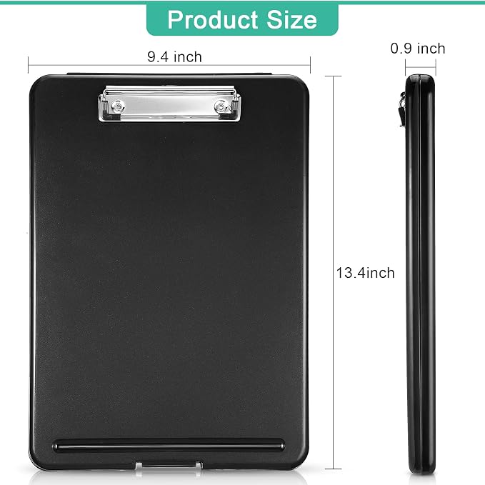 Geyee 16 Pcs Clipboard with Storage Plastic Foldable Nursing Clipboard Storage - Image 2