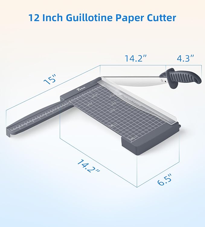 Firbon 12" Guillotine Paper Cutter - Image 6