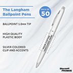 DISCOUNT PROMOS Custom Langham Ballpoint Ink Pen - Image 3