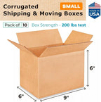 Small Moving & Shipping Boxes 9x6x6 inches - Image 2