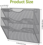 EasyPAG Hanging Wall File Organizer, 3 Pocket Wall Mounted Mail Organizer - Image 8