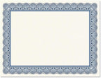 Elite Blue & White Parchment Certificate Papers - Image 2