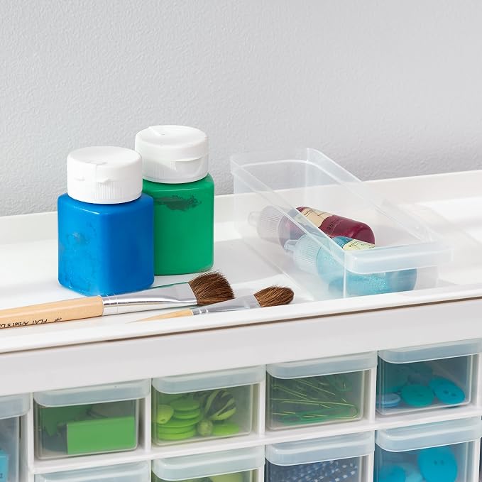 IRIS USA Plastic Drawer Storage Organizer, 26-Drawer Teacher Toolbox Bead Small - Image 6