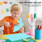 Cardstock 8.5 X 11, 40 Sheets Light Blue Card Stock, 75lb/ 200gsm Copy Paper - Image 5