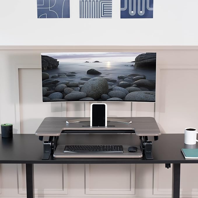 VIVO 36 inch Height Adjustable Stand Up Desk Converter, V Series, Quick Sit to - Image 9