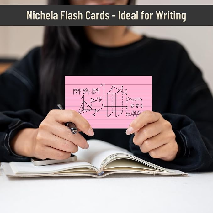 600 Count Colored Index Cards 3 x 5 Inch Ruled Index Cards, Flash Cards College - Image 5