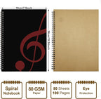 MAXCURY Blank Sheet Music Composition Manuscript Staff Paper Art Music Notebook - Image 2