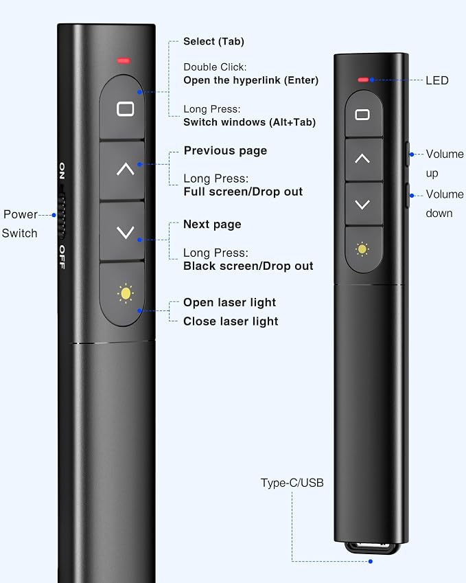 USB Type C Presentation Clicker - Image 8