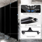 Upgrade Version Room Partition and Divider, Freestanding Rolling Dividers - Image 3