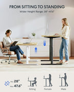 FLEXISPOT Solid Rubberwood Electric Standing Desk - Image 7