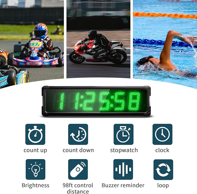 Large LED Display Digital Race Timer - Image 6