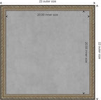 Amanti Art Silver Framed Magnetic Board 22x22 Medium Vision Board - Image 4