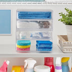 STORi Chloe Space-Saving Clear Drawer Organizer Sort Office, Beauty Supplies - Image 6
