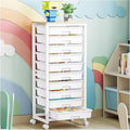 SYKIARIOL Rolling Cart with Drawers, 10 Drawer Rolling Cart, Rolling storage by SYKIARIOL