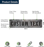 Custom Sign, Custom Street Sign, 11 Font Colors, 13 Font Styles, 4 Hole Options - Image 6