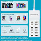 USB Charging Station with 12 Port Power Strip Fast Charging hub - Image 5