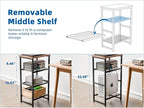 GEORIS 4 Tier Printer Stand, Spacious Floor Mount, Industrial, Printer Table - Image 3