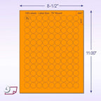 8-1/2 x 11" Fluorescent Labels for Laser & Inkjet Printer - Image 2