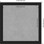 Amanti Art Black Framed Magnetic Board 27x27 Medium Vision Board - Image 4
