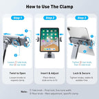 AboveTEK 2-in-1 Phone & iPad Stand, Magnetic iPad Stand - Image 7