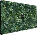 Cute Cat Kawaii Green Desk Mat by Mechanical+Cattle
