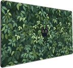 Cute Cat Kawaii Green Desk Mat by Mechanical+Cattle