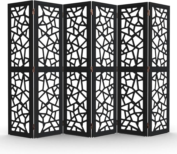 VINGLI 70'' H Room Divider, Non-Woven Fabric Privacy Screen, Indoor Partition by VINGLI