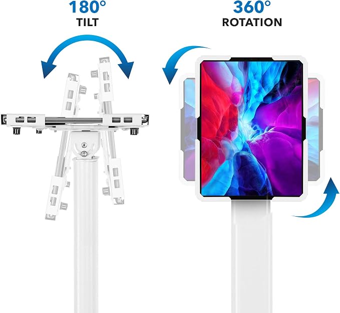 Mount-It! Anti-Theft Universal Tablet Kiosk Stand, Fits iPad Pro, Galaxy Tab - Image 8
