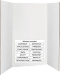 Trifold Poster Board 36" x 48" White Presentation Board by ENDAY