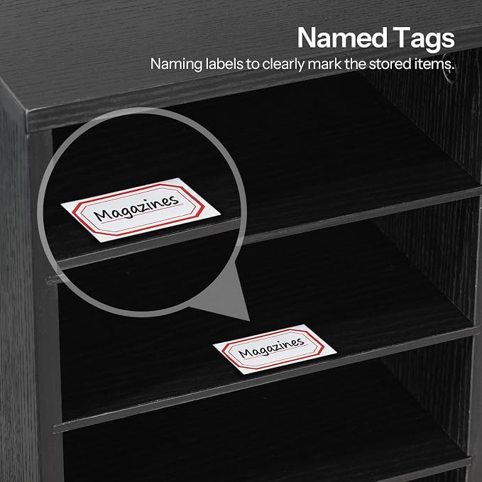 HOOBRO Wooden Literature Organizer, 36-Slot Mail Sorters, Removable Classroom - Image 7